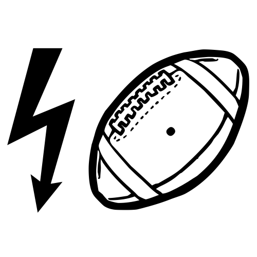 ⚡🏈 Emoji Domain black and white Symbola rendering